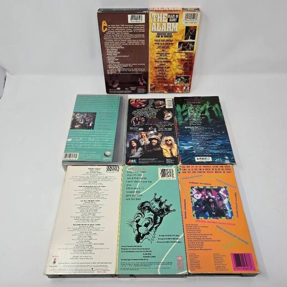 80'S 90'S ROCK ALTERNATIVE BAND TAPES AEROSMITH 10000 MANIACS ETC. LOT OF 8 VHS - Picture 3 of 3